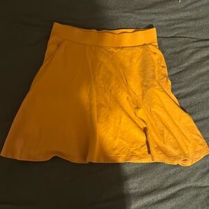 Mustard yellow skater skirt
